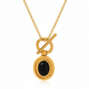 BLACK AGATA NECKLACE 💧