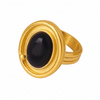 BLACK AGATA RING 💧