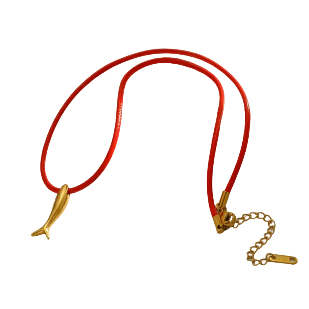 SARDINIA RED STRING NECKLACE 💧