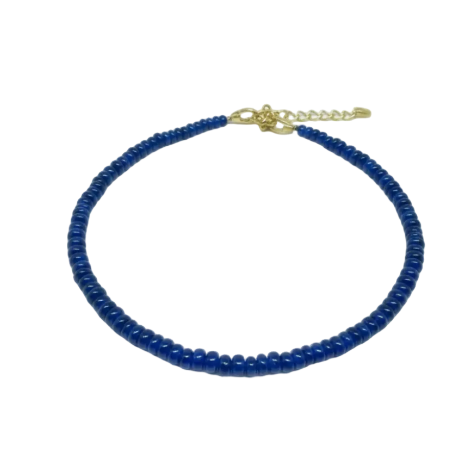 BLUE SAPPHIRE RONDELLE NECKLACE