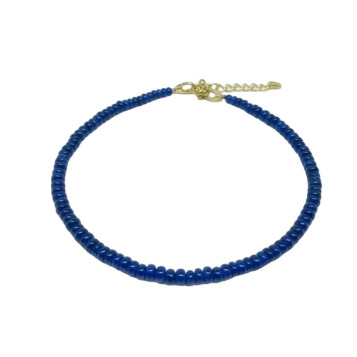 BLUE SAPPHIRE RONDELLE NECKLACE