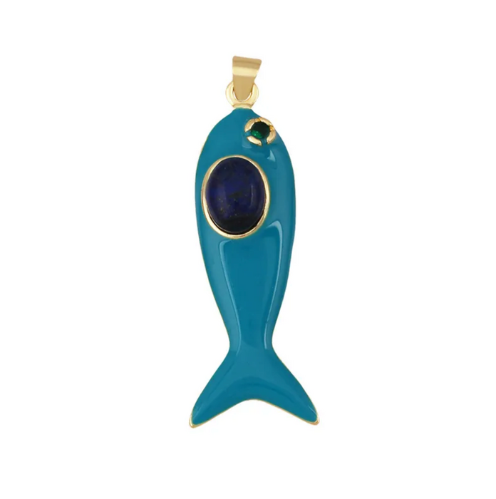 NATURAL STONES SARDINE CHARM