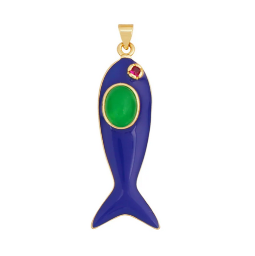 NATURAL STONES SARDINE CHARM