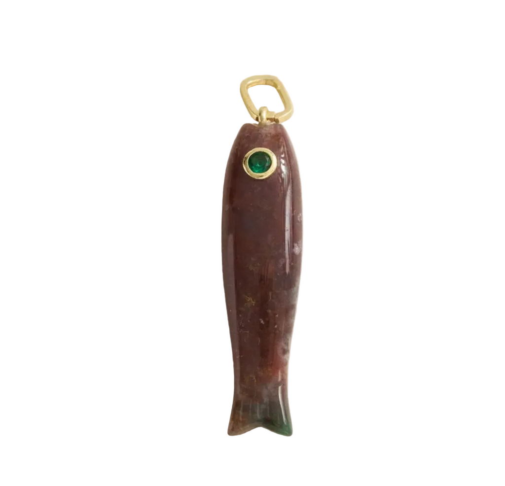 NATURAL STONES MINNOW CHARM