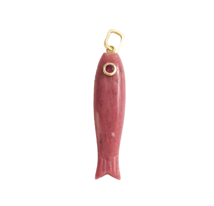 NATURAL STONES MINNOW CHARM
