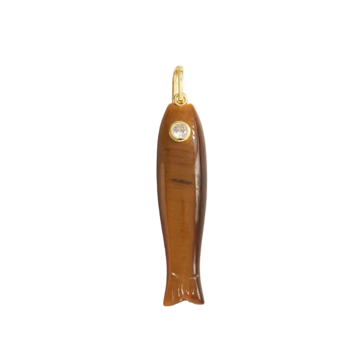 NATURAL STONES MINNOW CHARM