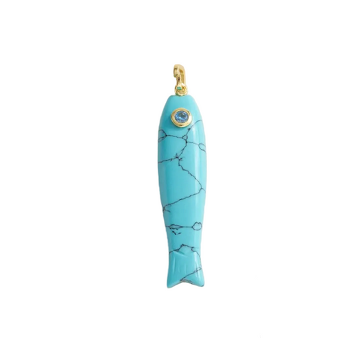 NATURAL STONES MINNOW CHARM