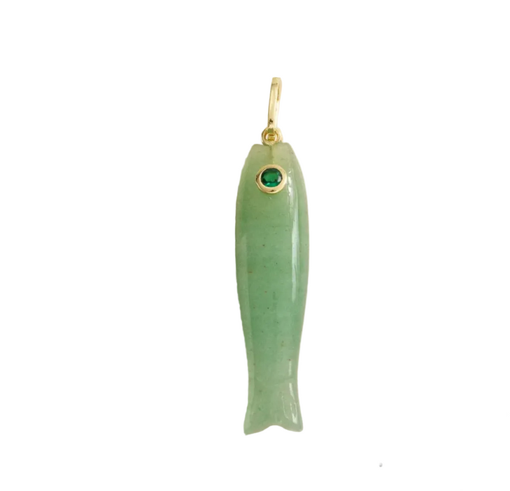NATURAL STONES MINNOW CHARM