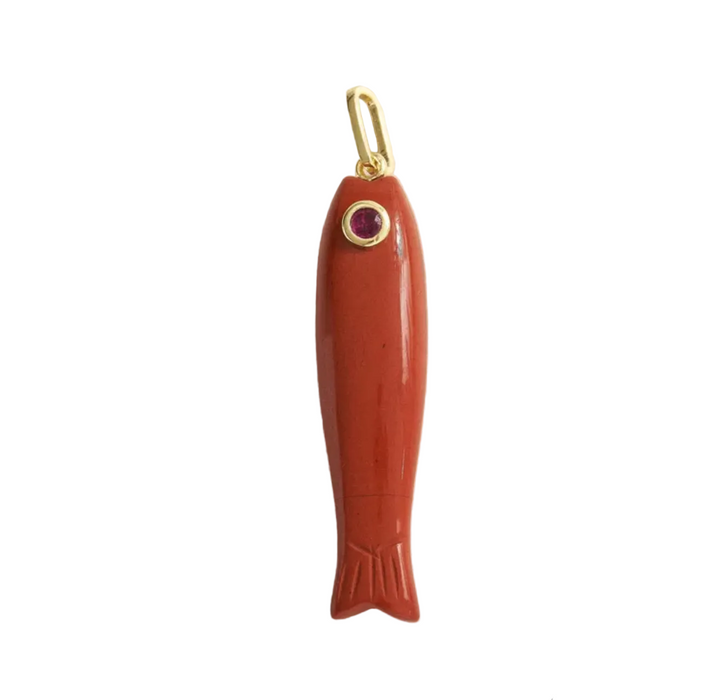 NATURAL STONES MINNOW CHARM