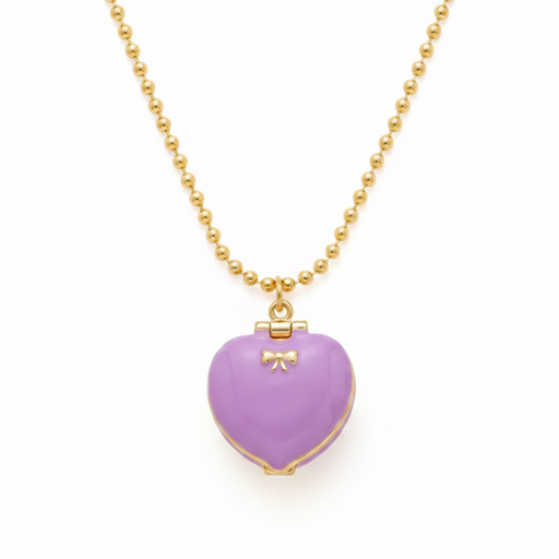 PURPLE POLLY POCKET NECKLACE