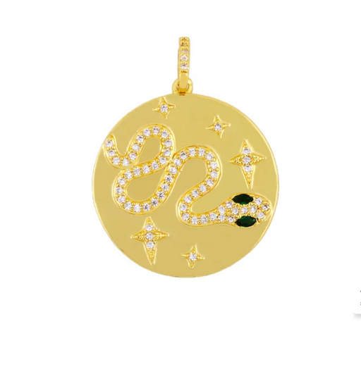 SNAKE DIAL PAVE CHARM
