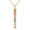 VENTRICULATED FISH NECKLACE