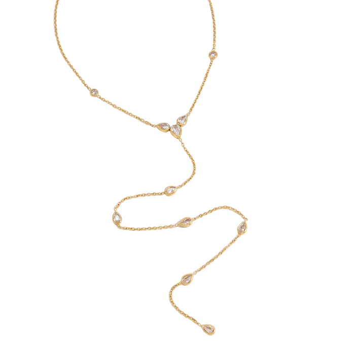 DROP LARIAT NECKLACE 💧