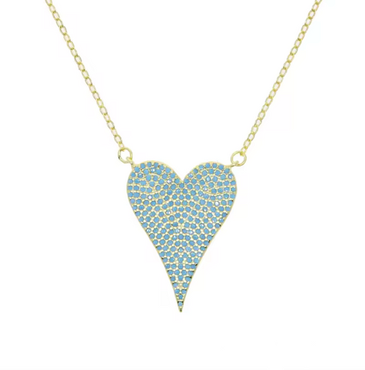 .925 PAVE DIAMOND HEART