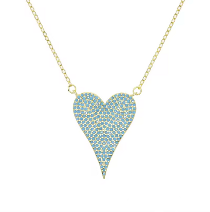 .925 PAVE DIAMOND HEART