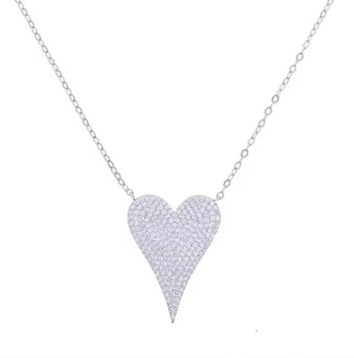 .925 PAVE DIAMOND HEART