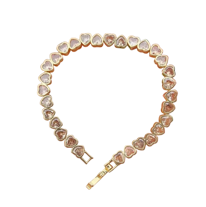 RAINBOW HEART BRACELET