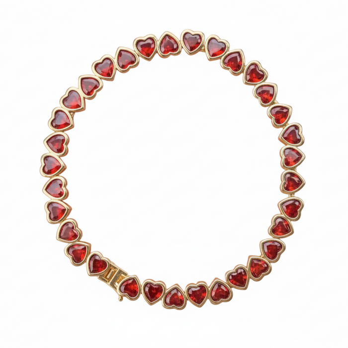 RAINBOW HEART BRACELET