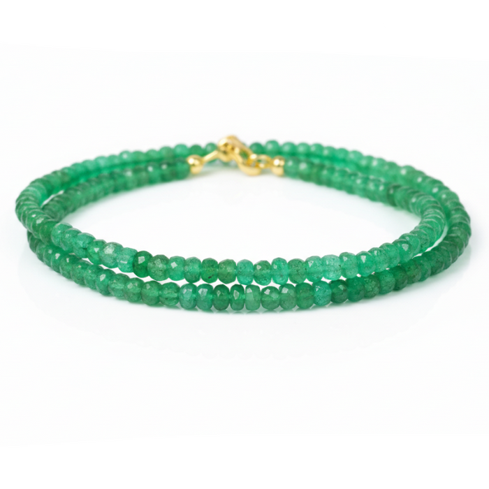 .925 EMERALD NECKALCE