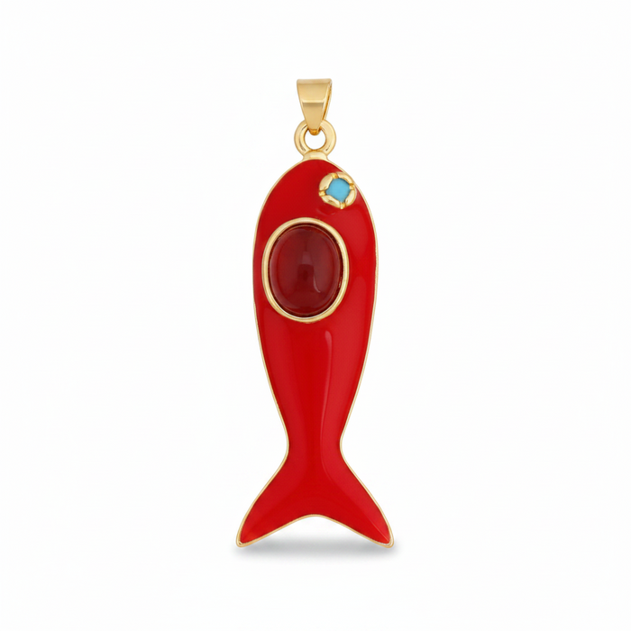 NATURAL STONES SARDINE CHARM