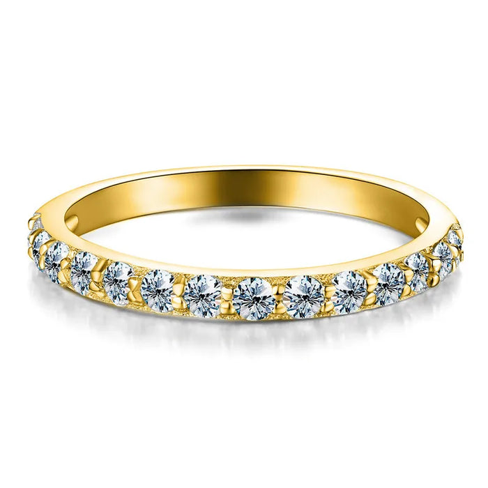 .925 GOLD MOISSANITE TIARA