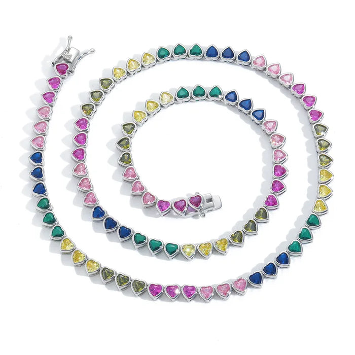 HEART RAINBOW NECKLACE