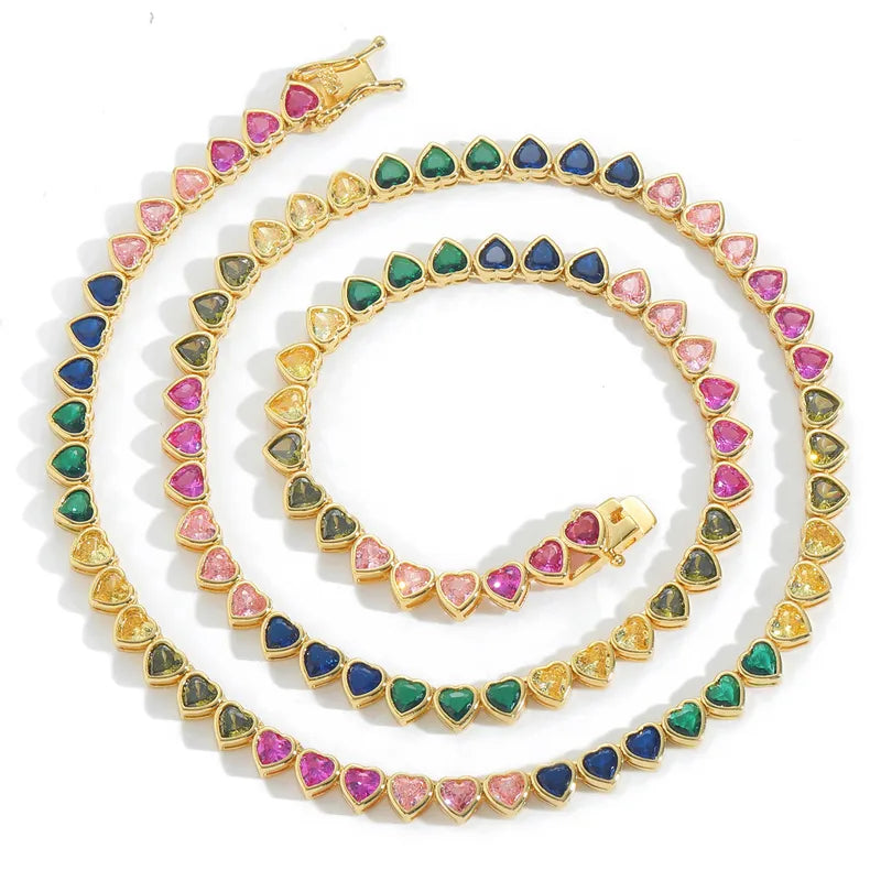 HEART RAINBOW NECKLACE