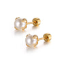 PEONY PEARL STUDS - ATTICA JEWELS