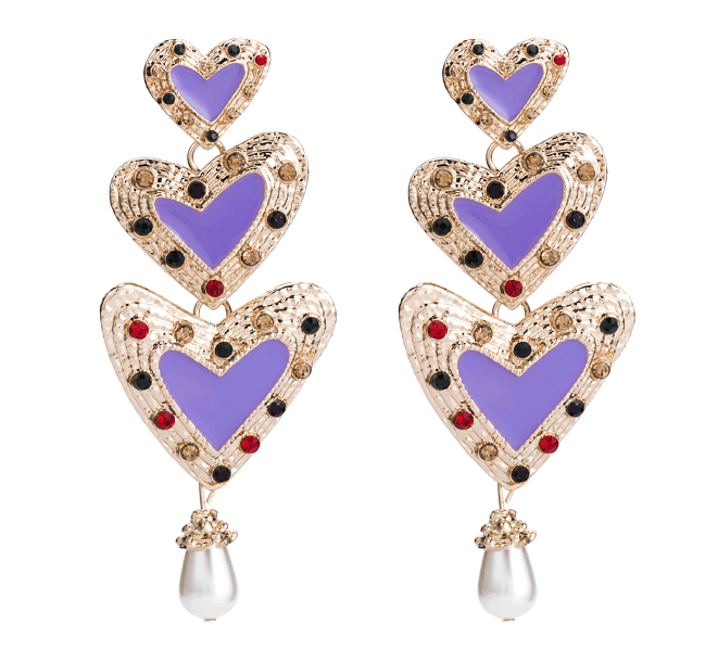 QUEEN OF HEARTS EARRINGS - ATTICA JEWELS