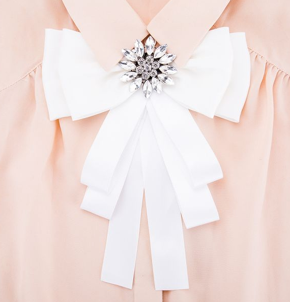 COCO BLANC BROOCH BOW - ATTICA JEWELS