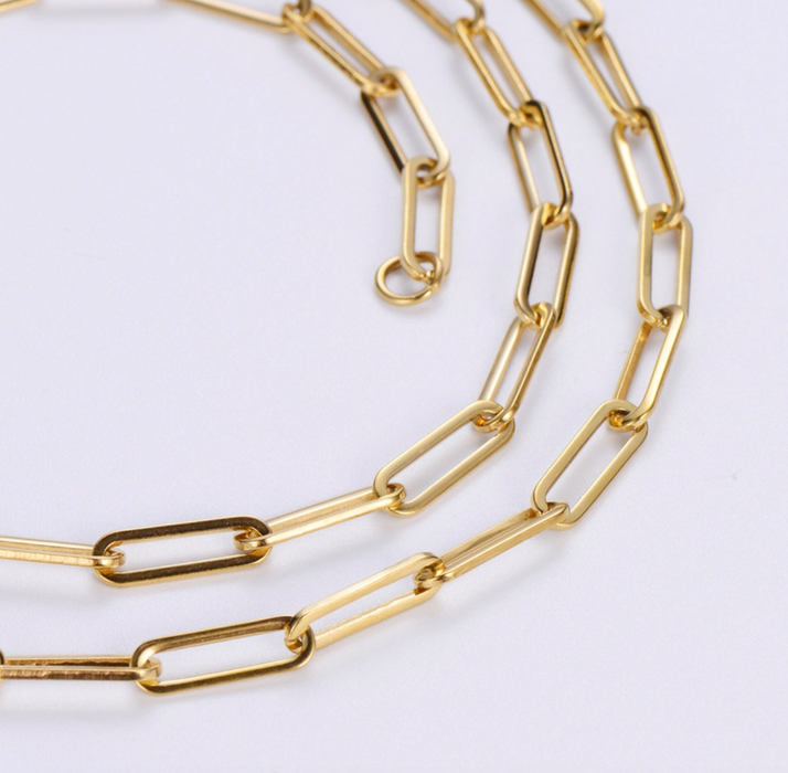 GOLD PAPER CLIP CHAIN