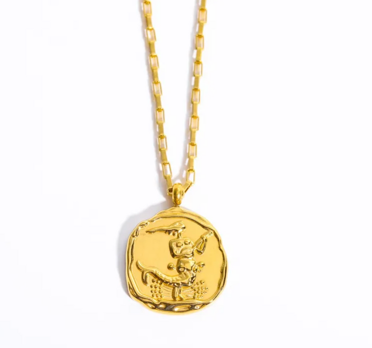 ZODIAC COIN NECKLACE 💧