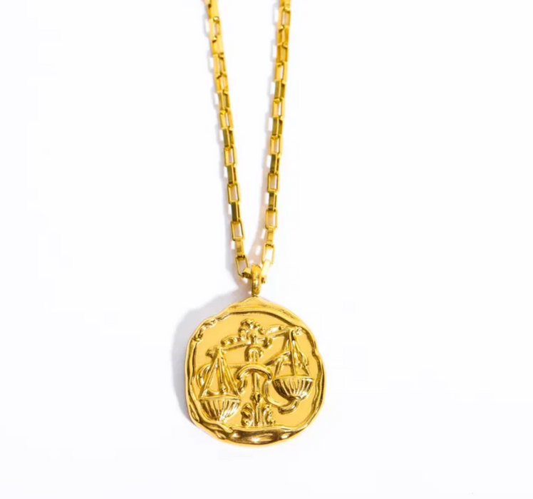 ZODIAC COIN NECKLACE 💧