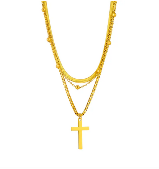 CROSS LAYER NECKLACE